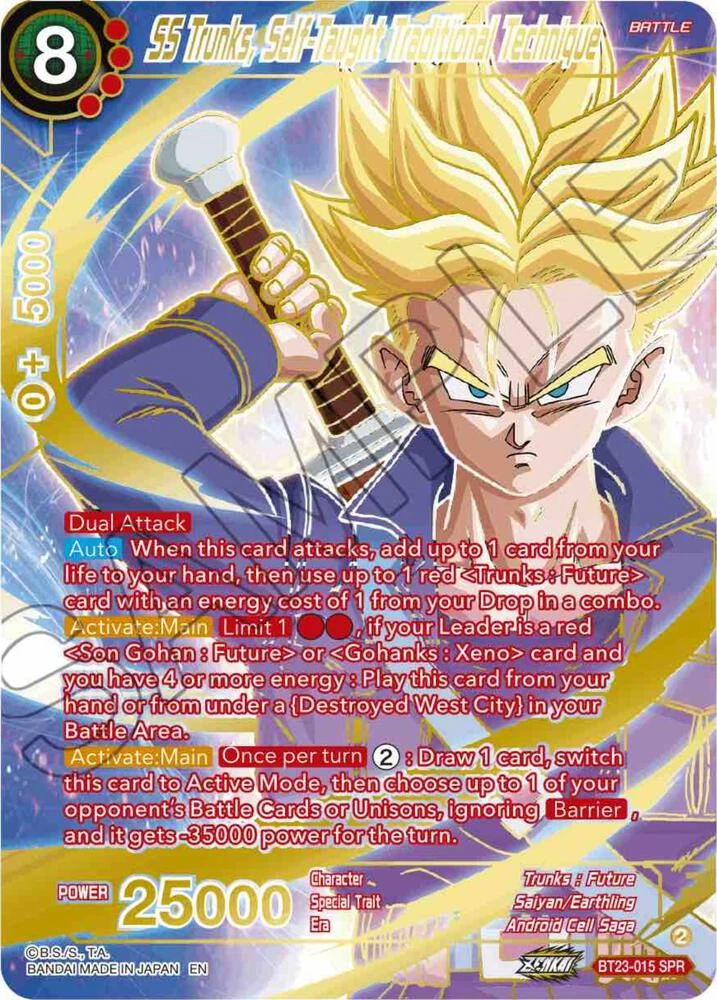 SS Trunks, Self-Taught Traditional Technique [SPR] #BT23-015
