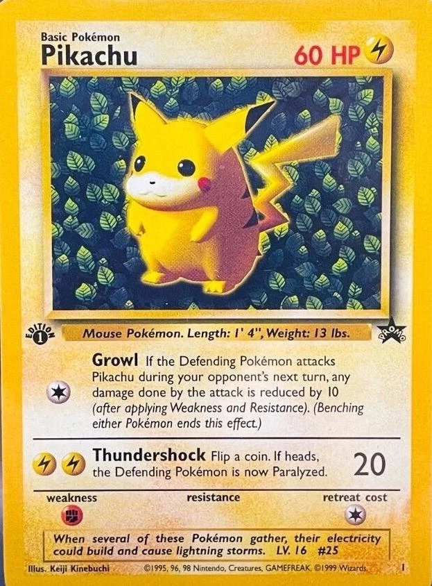 Pikachu 1st Edition Error #1