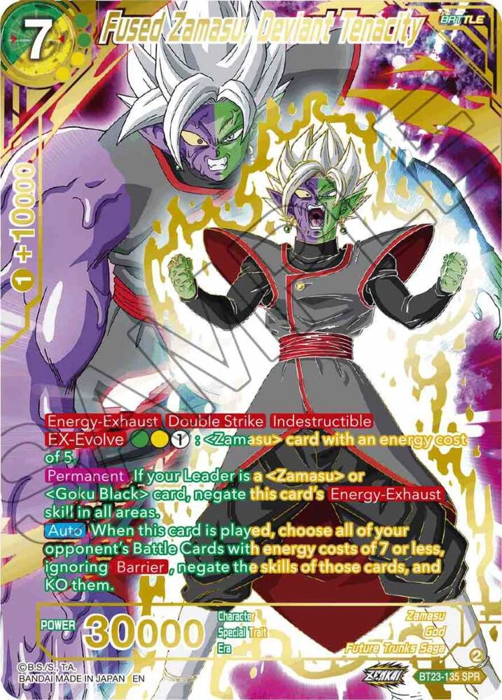 Fused Zamasu, Deviant Tenacity [SPR] #BT23-135