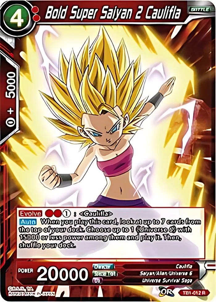 Bold Super Saiyan 2 Caulifla [Tournament Promo] #TB1-012