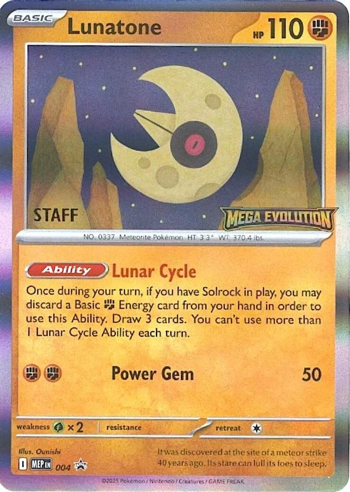 Lunatone Prerelease Staff #4