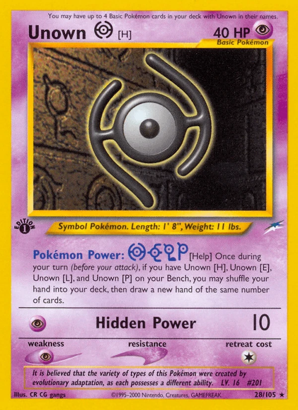Unown H #28