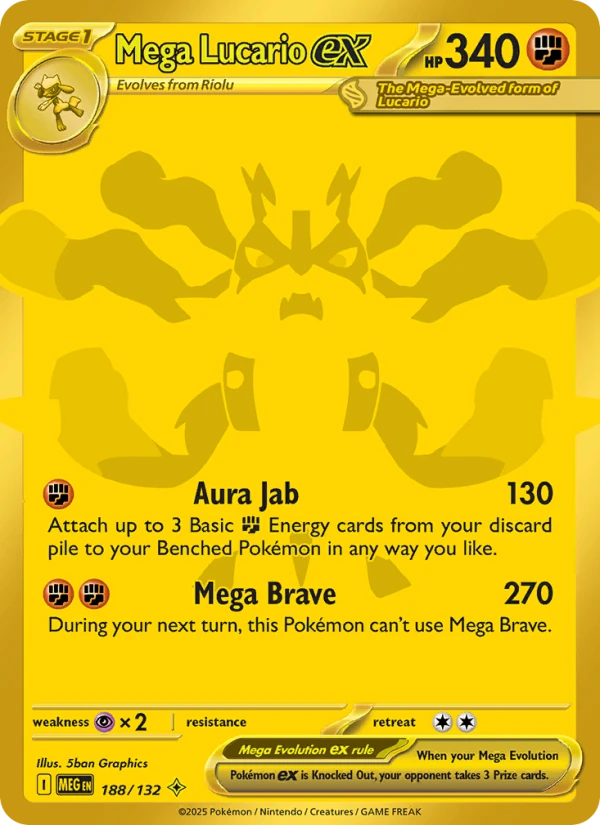 Mega Lucario Ex #188