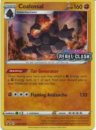 Coalossal Prerelease Staff #SWSH024