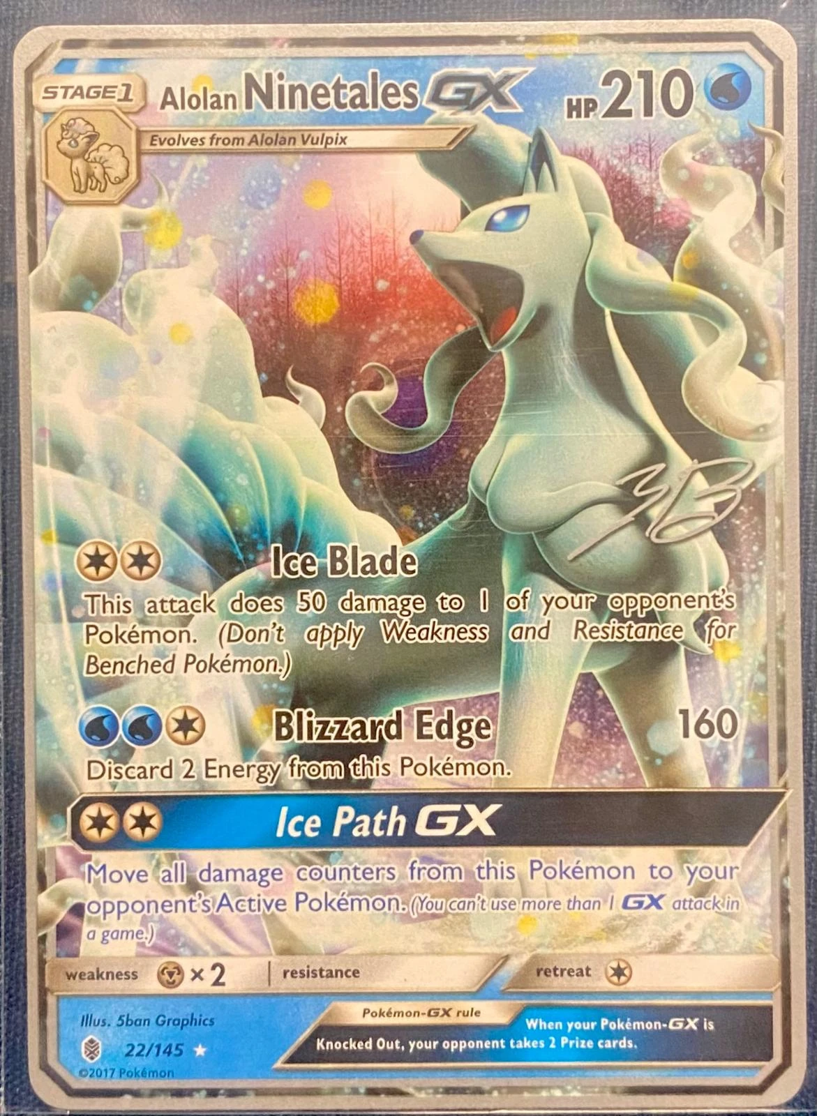 Alolan Ninetales GX #22