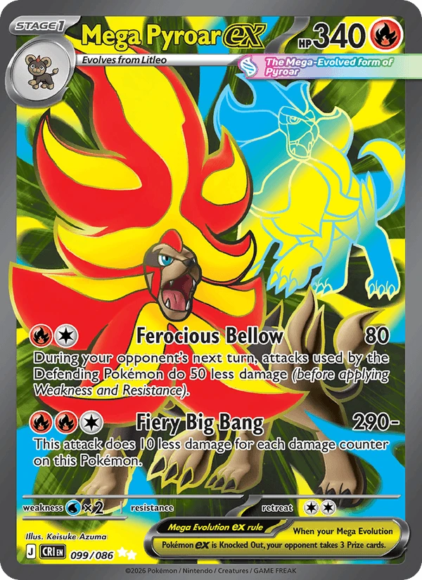 Mega Pyroar Ex #99