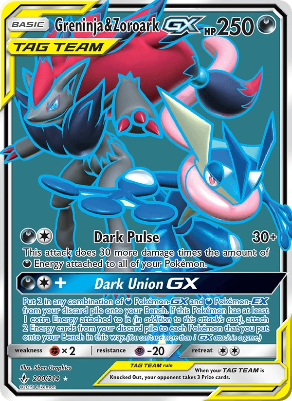 Greninja & Zoroark Gx #200