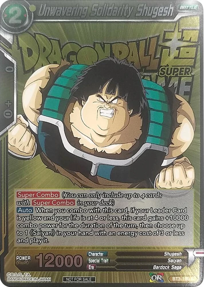 Unwavering Solidarity Shugesh (Metallic Foil) [Event Pack 2018] #BT3-100