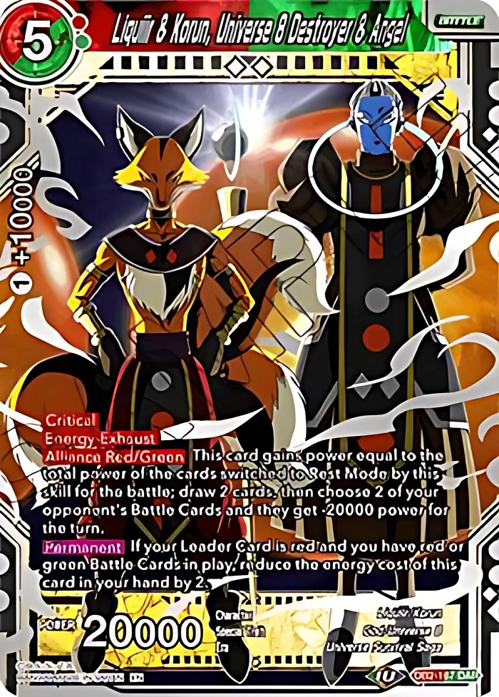 Liquiir & Korun, Universe 8 Destroyer & Angel #DB2-167
