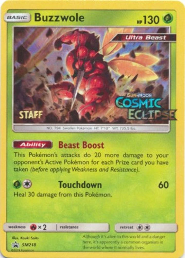 Buzzwole Staff #SM218