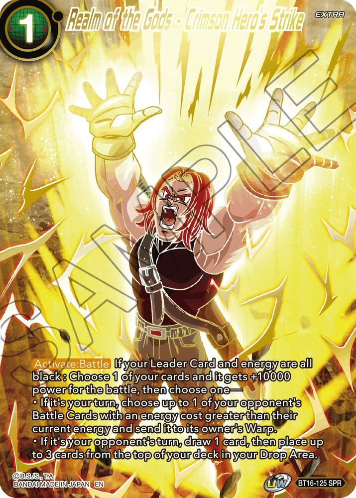Realm of the Gods - Crimson Hero's Strike [SPR] #BT16-125
