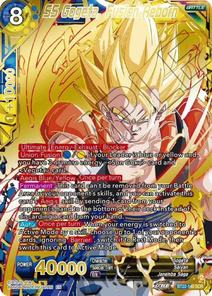 SS Gogeta, Fusion Reborn #BT22-140