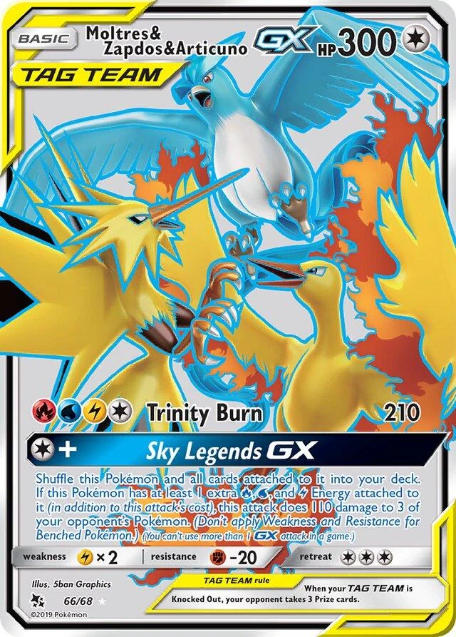 Moltres & Zapdos & Articuno Gx #66