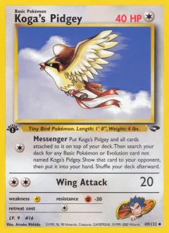 Koga's Pidgey 1st Edition