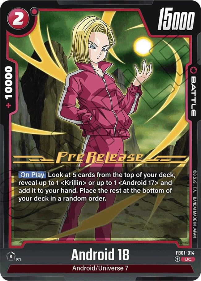 Android 18 [Pre-Release] #FB01-014