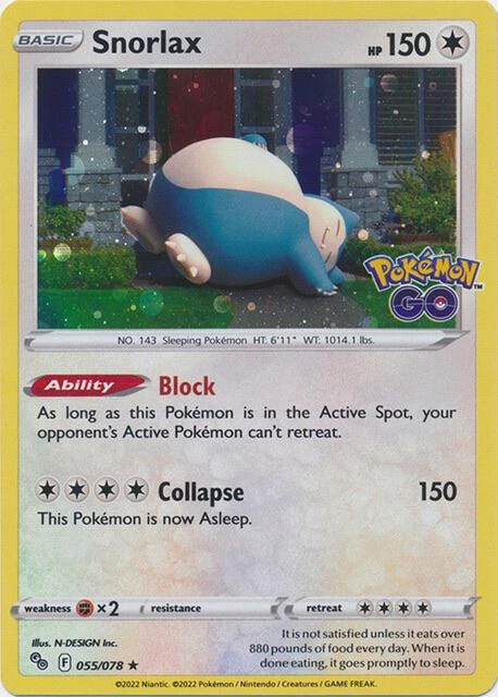 Snorlax Cosmos Holo #55