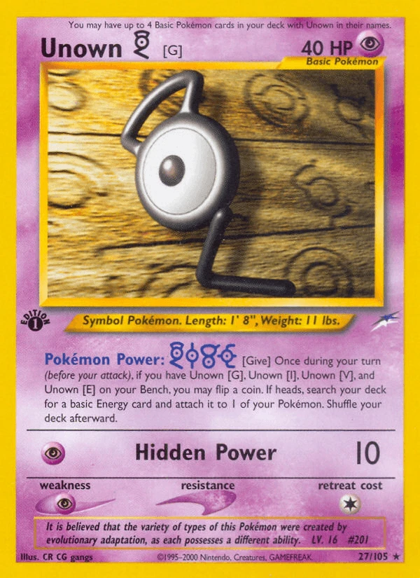 Unown G #27