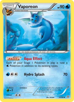 Vaporeon Reverse Holo