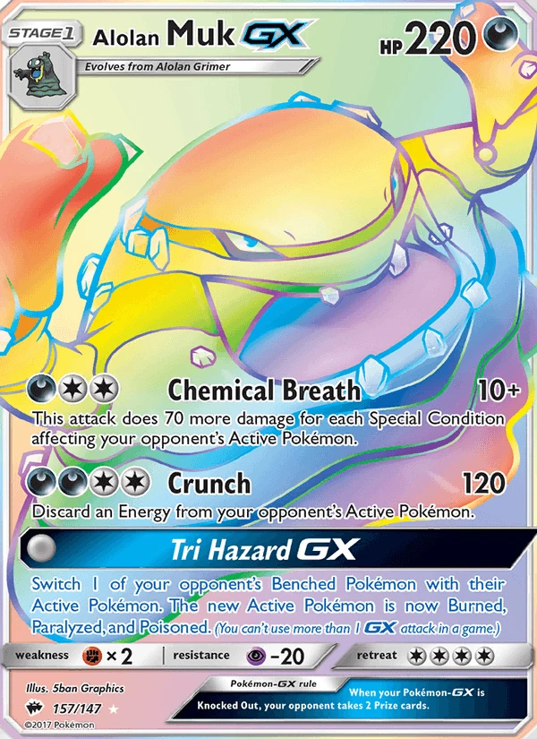 Alolan Muk Gx #157