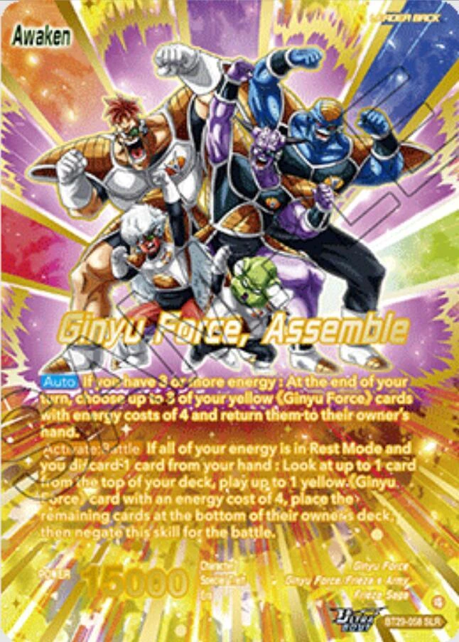 Ginyu // Ginyu Force, Assemble [SLR] #BT29-058