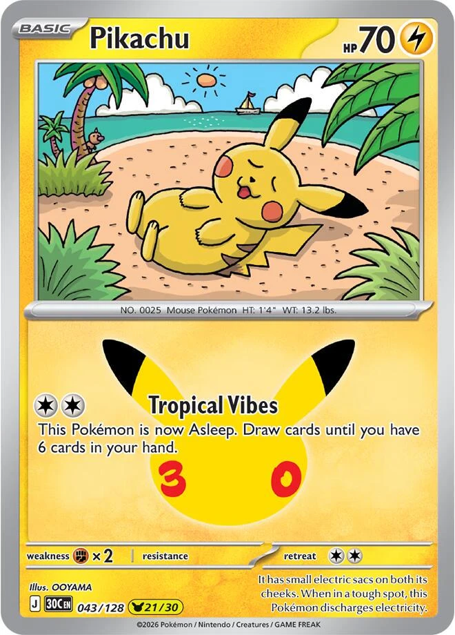Pikachu Holo #43