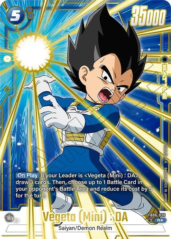 Vegeta (Mini) : DA [Gold] #FB06-036