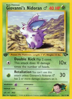 Giovanni's Nidoran 1st Edition