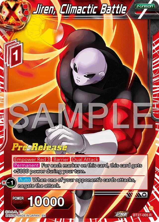 Jiren, Climactic Battle [Pre-Release] #BT27-005