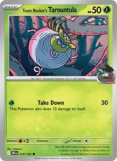 Team Rocket's Tarountula Reverse Holo