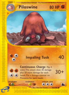 Piloswine Reverse Holo