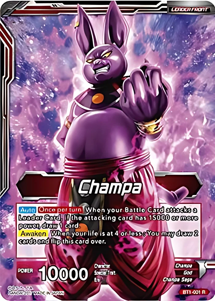 Champa // God of Destruction Champa #BT1-001