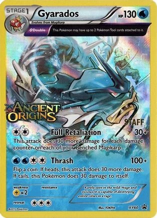 Gyarados Prerelease Staff #XY60