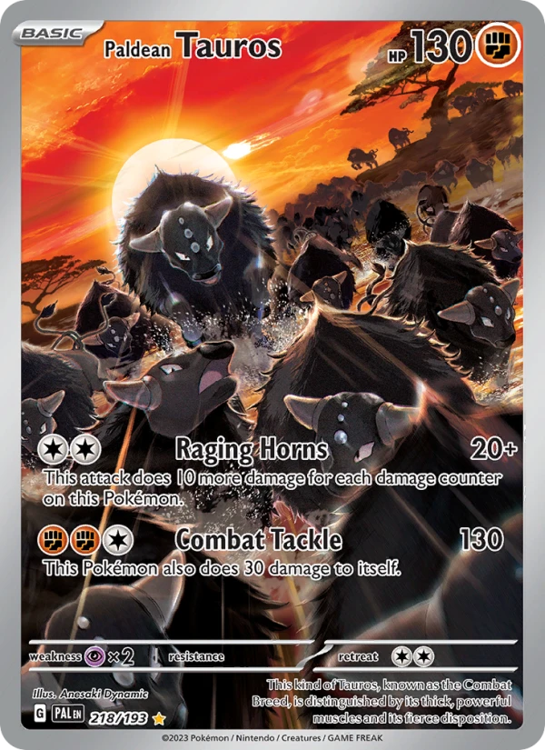 Paldean Tauros #218