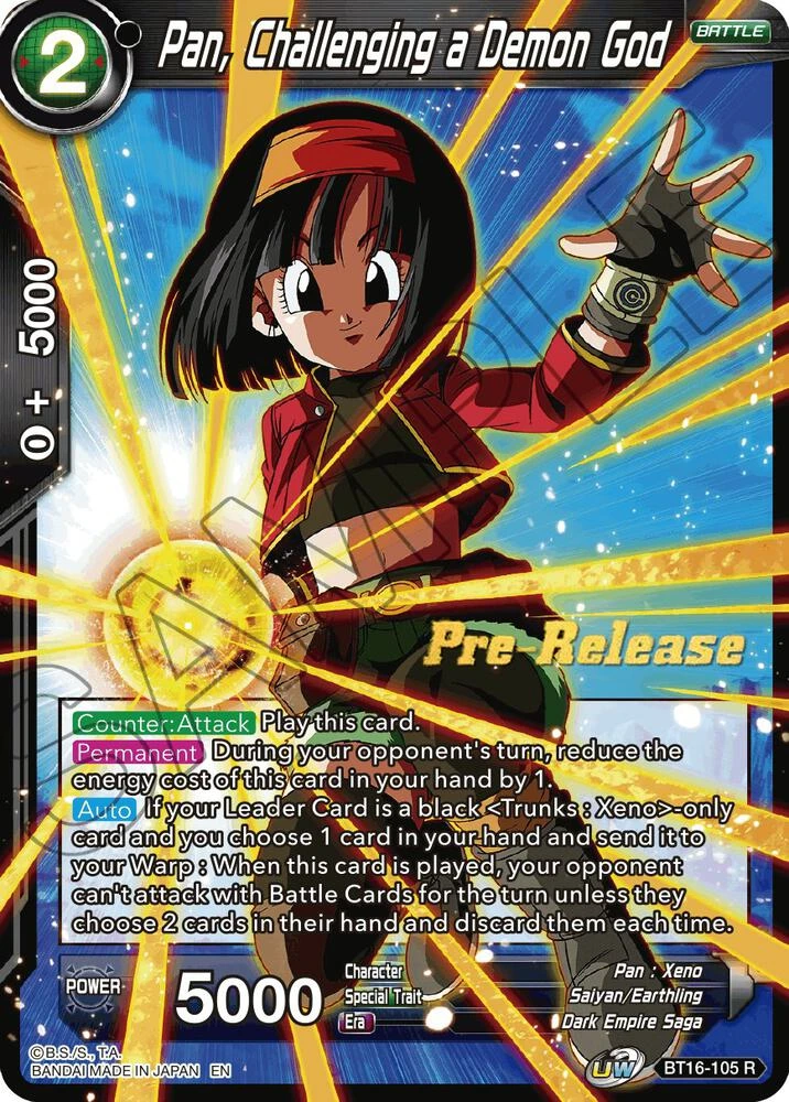 Pan, Challenging a Demon God [Pre-Release] #BT16-105