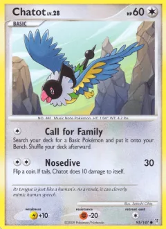 Chatot Reverse Holo