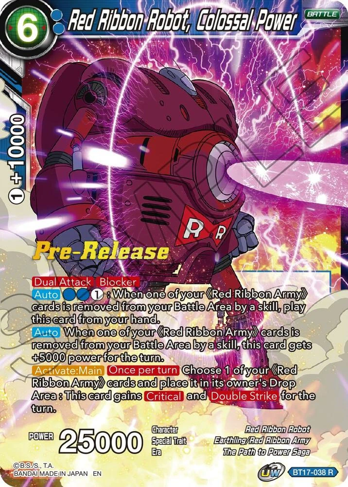 Red Ribbon Robot, Colossal Power [Pre-Release] #BT17-038