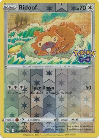Bidoof Reverse Holo #59