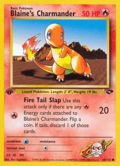 Blaine's Charmander 1st Edition