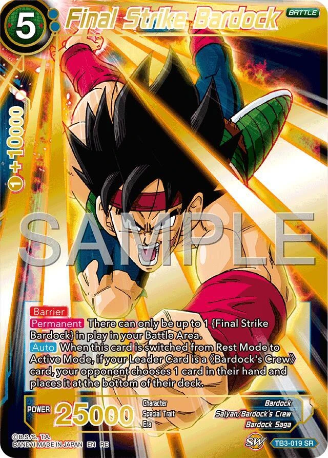 Final Strike Bardock [Reprint] #TB3-019