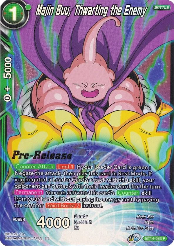 Majin Buu, Thwarting the Enemy [Pre-Release] #BT14-083