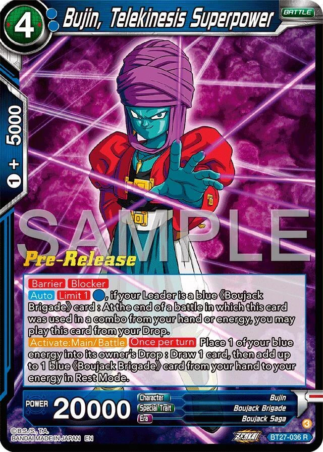 Bujin, Telekinesis Superpower [Pre-Release] #BT27-036