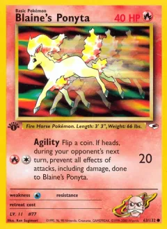 Blaine's Ponyta 1st Edition