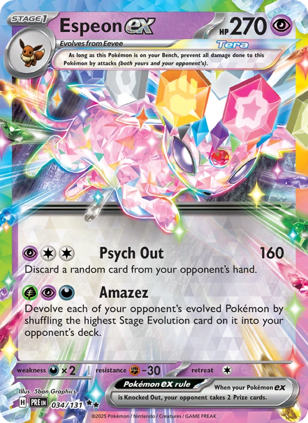 Espeon Ex Prize Pack #34