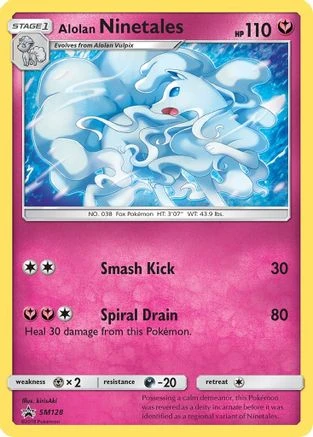 Alolan Ninetales Holo #SM128