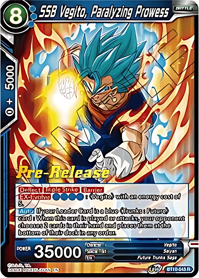 SSB Vegito, Paralyzing Prowess [Pre-Release] #BT10-045