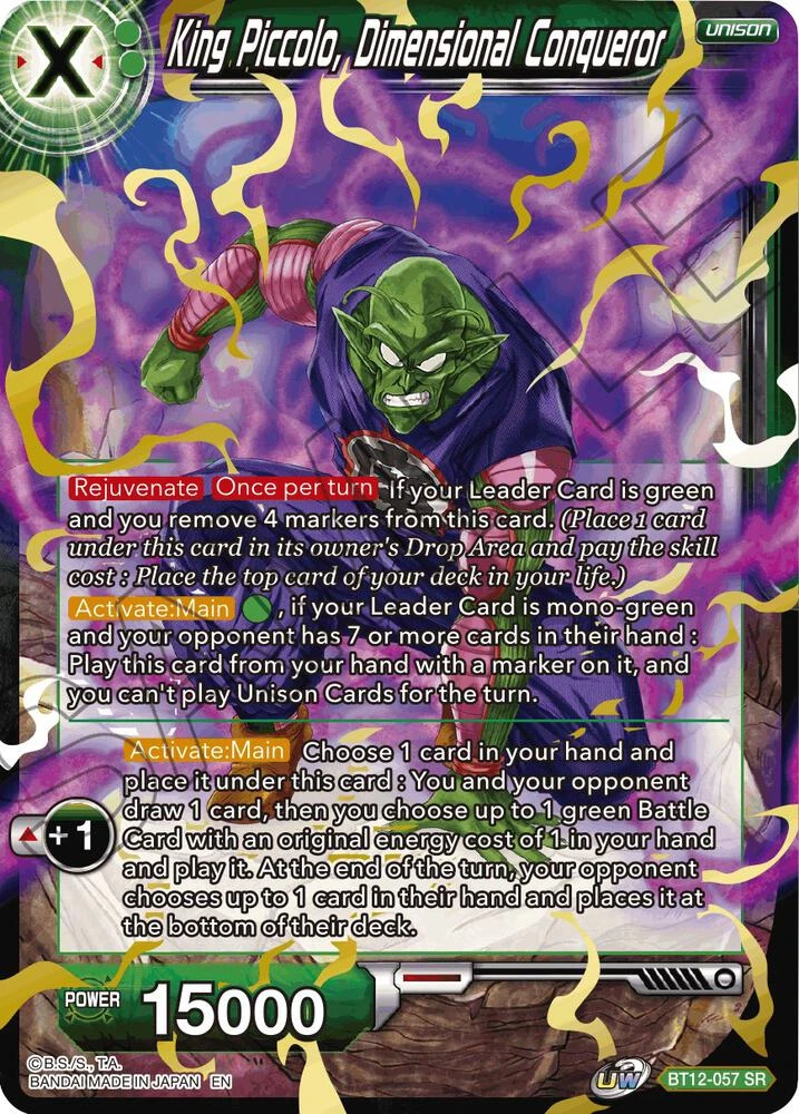 King Piccolo, Dimensional Conqueror #BT12-057