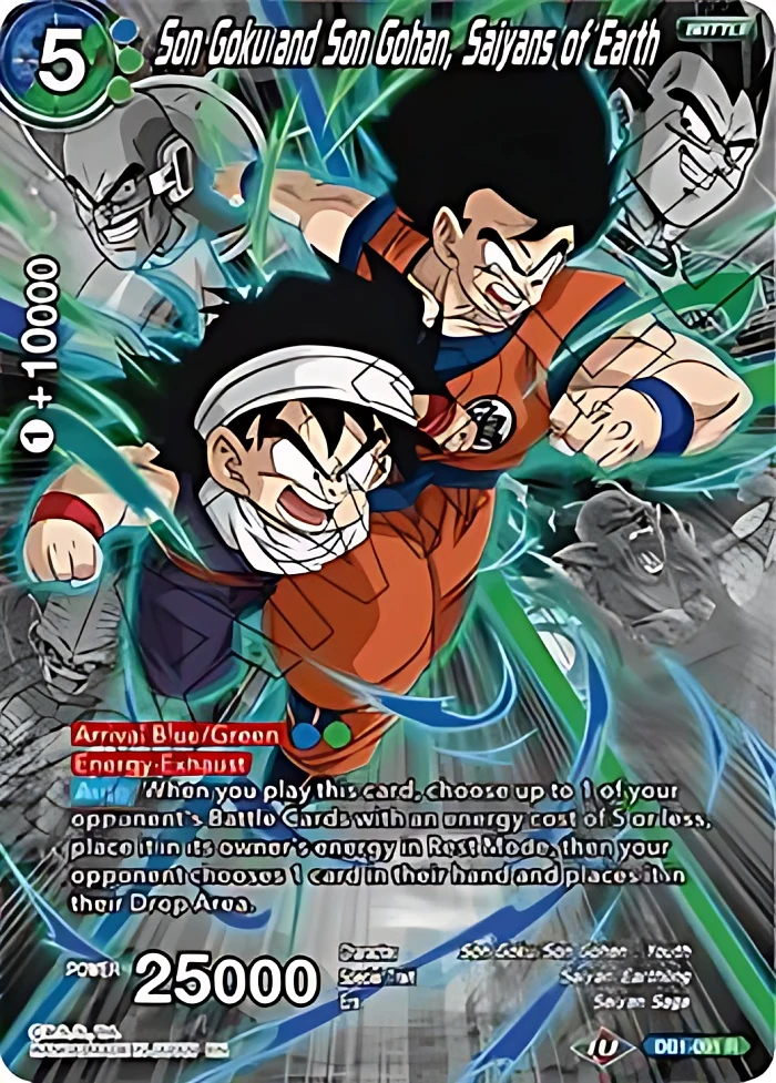 Son Goku and Son Gohan, Saiyans of Earth [Alternate Art] #DB1-091