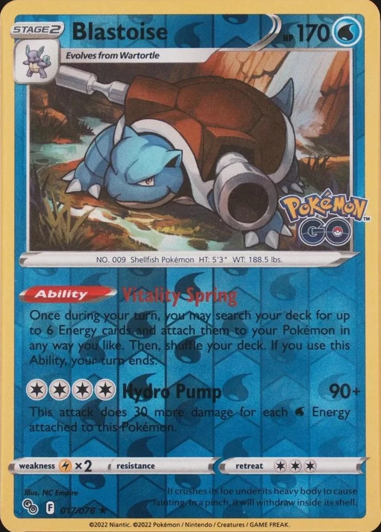 Blastoise Reverse Holo #17