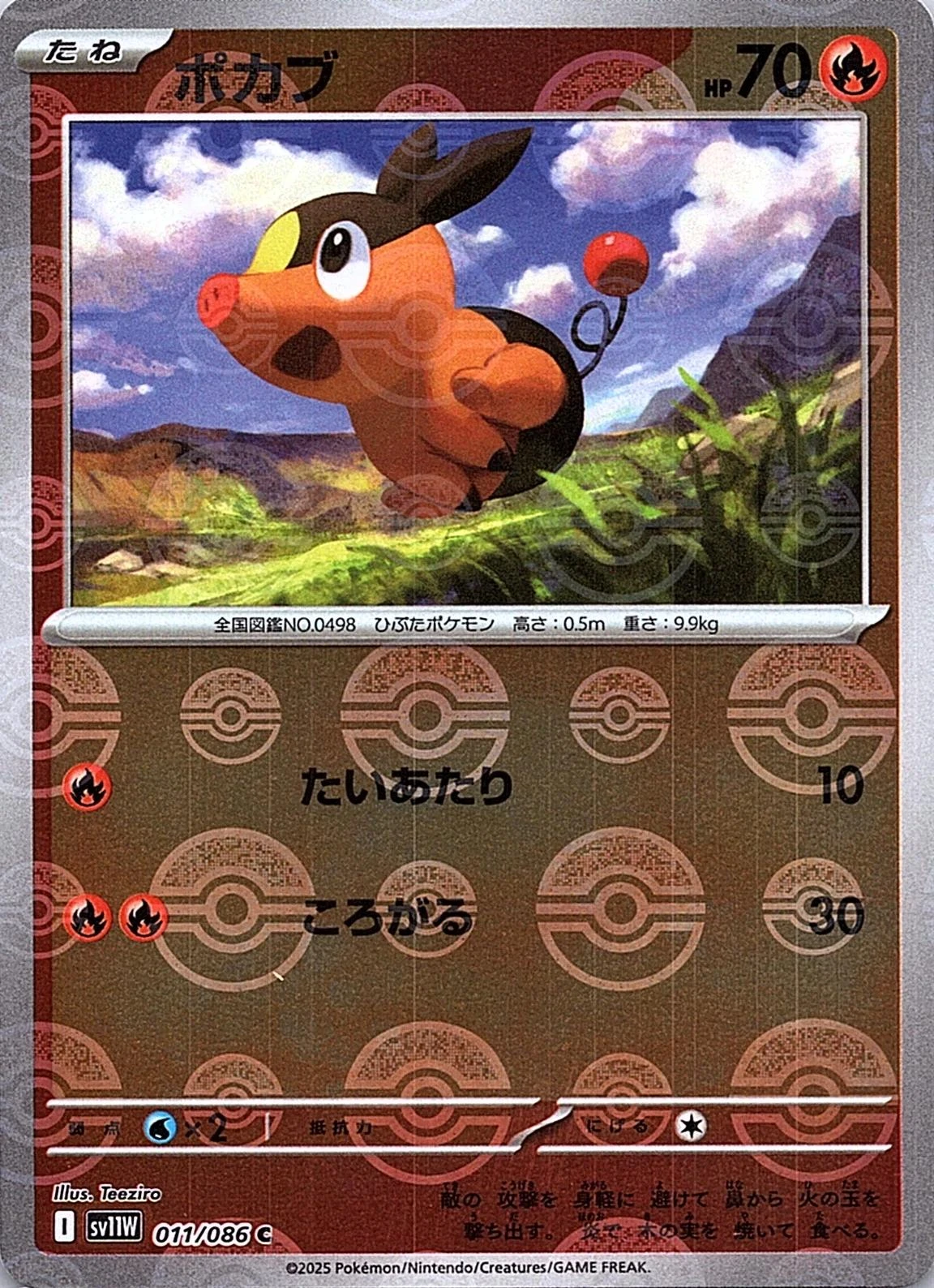 Tepig Poke Ball #11