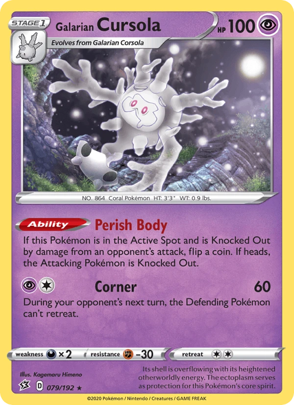 Galarian Cursola Holo #79